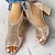 baratos Sandals-Mulheres Sandálias Sapatos Brilhantes Pedrarias Salto Robusto Peep Toe Vintage Caminhada Couro Sintético zíper Prata Dourado