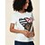 cheap Tees &amp; T-shirts-Women&#039;s 100% Cotton Heart Leopard T Shirt