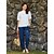 cheap Tops &amp; Blouses-White Floral Turtleneck Shirt Blouse for Women