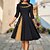 cheap Cosplay &amp; Costumes-Princess Cocktail Dress Vintage Dress Dress Flare Dress Knee Length Cosplay Women&#039;s A-Line Business / Ceremony / Wedding Date Adults&#039; Spring Fall