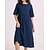 cheap Super Sale-Women&#039;s Casual Cotton Midi Dress with Pockets