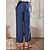 cheap Women&#039;s Pants-Women&#039;s Casual Mid-Waist Linen Chinos Trousers