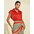 cheap Two Piece Sets-Satin Solid Color Shirt Printed Skirt Set