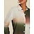 cheap Two Piece Sets-Linen Gradient Ombre Long Sleeve Shirt