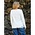 baratos Blusa-Mulheres Camisa Social Camisa de renda Blusa Tecido Trabalho Renda Branco Manga Longa Elegante Vintage Moda Decote Redondo Primavera Outono