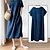 cheap Casual Dresses-Women&#039;s Casual Dress Shift Dress Midi Dress Pink Navy Blue Blue Short Sleeve Pure Color Pocket Spring Summer Crew Neck Basic Daily Weekend Spring Dress