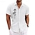 billige Men&#039;s Printed Shirts-herreskjorte sommer hawaiiansk skjorte stribet grafisk geometri turndown b h i l r udendørs street korte ærmer print tøj tøj mode streetwear designer casual