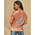 preiswerte T-shirts-Damen T Shirt Henley Shirt Graphic Täglich Wochenende Taste Ausgeschnitten Bedruckt Rote Kurzarm Basic V Ausschnitt