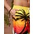 cheap Men's Underwear &amp; Swimwear-Men's 3D Print Coconut Tree Swim Shorts