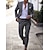 abordables Trench Coats-De los hombres Trajes de Lino boda en la playa Playa Bleu Ciel verde claro Primavera, Otoño, Invierno, Verano Traje Muesca Color sólido A Medida Juego de 2 piezas Recto 1 botón