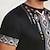 billige Short Sleeve-Herre T-shirt Rund hals Grafisk Farveblok Argyle Tøj 3D-udskrivning udendørs Daglig Trykt mønster Kortærmet Mode Designer Etnisk