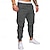 cheap Running &amp; Jogging Clothing-Men&#039;s Elastic Gym Joggers in Dark Grey Black White