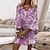 cheap Casual Dresses-Women&#039;s Casual Dress Floral Ditsy Floral Ruched Print V Neck Mini Dress Elegant Casual Daily 3/4 Length Sleeve Summer Spring