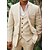 cheap Trench Coats-Men's Wedding Tailored Suit in Linen