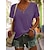 cheap Super Sale-Women&#039;s Basic V-Neck Daily Summer Blouse T-Shirt