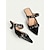 cheap Pumps &amp; Heels-Stiletto Buckle Pointed Mules