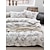 baratos Duvet Covers-Linen Floral Pattern Duvet Cover Set