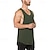 baratos Running &amp; Jogging Clothing-Homens Regata de Corrida Regata para Esportes Sem Manga Colete Verão Algodão Respirável Secagem Rápida Ioga Ginástica Corrida Roupa de esporte Roupas Esportivas Preto Branco Verde