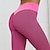 baratos Yoga Leggings-Mulheres Calças de ioga Compressão abdominal Butt Lift Estiramento de 4 vias Scrunch Butt Levantamento de Butt Ruched Jacquard Ioga Ginástica Treino de Ginástica Cintura Alta Meia-calça Leggings