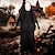 cheap Anime Cosplay-Inspired by Spirited Away Cookie Anime No Face man Anime Cosplay Costumes Japanese Cosplay Suits Outfits Classic Half Sleeve Gloves Cloak Mask For Unisex