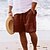 cheap Shorts-Chic Men's Linen Cotton Blend Summer Shorts