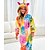 baratos New in Daily Casual-Crianças Pijama kigurumi Unicórnio Cavalo Voador Galáxia Pijamas Macacão fantasia engraçada Flanela Cosplay Para Meninos e meninas Natal Pijamas Animais desenho animado