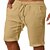 baratos Beach Shorts-Homens Shorts de verão Shorts de praia Bolsos Com Cordão Cintura elástica Tecido Conforto Ao ar livre Diário Para Noite 100% Algodão Moda Roupa de rua Preto Branco