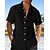 cheap Short Sleeves-Men's Plain Short Sleeve Linen Guayabera Shirt