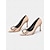 economico pumps e tacchi-Luxury Velvet Crystal Buckle Stiletto Shoes