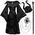 abordables Cosplay &amp; Costumes-Cosplay maléfique Robe Costume de Cosplay Accessoires d&#039;Halloween Adulte Femme Cosplay Halloween mardi Gras Déguisements d&#039;Halloween faciles