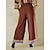 baratos Two Piece Sets-Mulheres camisa Boho Camisa de cetim de seda Geométrica Férias Casual / Diário Final de semana Manga Magiar Marron Arte Gráfica Manga 3/4 Boêmia Férias Vintage Gola Redonda Primavera &amp; Outono