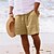 cheap Shorts-Chic Men's Linen Cotton Blend Summer Shorts