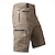 abordables Shorts-Homme Short tactique Short Cargo Pantalons Capri Poche zippée Multi poche Plein Confort Vestimentaire Mollet Casual du quotidien Vacances 100% Coton Sportif Mode Noir Vert Claire