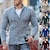 abordables Cardigan Sweaters-Hombre Pulóveres Chaqueta de Punto suéter de otoño Tejer Recortado De Punto Plano Redonda Moda Contemporáneo moderno Navidad Casual Ropa Otoño invierno Rojo tinto Negro S M L
