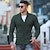 abordables Cardigan Sweaters-Hombre Pulóveres Chaqueta de Punto suéter de otoño Tejer Recortado De Punto Plano Redonda Moda Contemporáneo moderno Navidad Casual Ropa Otoño invierno Rojo tinto Negro S M L