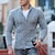 abordables Cardigan Sweaters-Hombre Pulóveres Chaqueta de Punto suéter de otoño Tejer Recortado De Punto Plano Redonda Moda Contemporáneo moderno Navidad Casual Ropa Otoño invierno Rojo tinto Negro S M L
