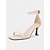 cheap Pumps &amp; Heels-Sleek Minimalist Mid Heel Sandals