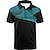 cheap 3D Polos-Men's Outdoor Graphic Polo Shirt in Black White