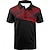 cheap 3D Polos-Men's Outdoor Graphic Polo Shirt in Black White