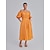 baratos Vestidos Tamanhos Grandes-Puff Sleeve Midi Dress