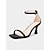 cheap Pumps &amp; Heels-Sleek Minimalist Mid Heel Sandals