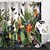 cheap Bath Accessories-Shower Curtain with Hooks 180cm*180cm(70"*70") Polyester Washable Waterproof Forest Tropical Rainforest Plant Pattern Home Decoration Bathroom