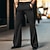 cheap Trousers-Men's Dress Pants Flared Pants Bell Bottom Trousers Suit Pants Pocket Plain Comfort Breathable Outdoor Daily Going out Fashion Casual Black White