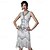 cheap Vintage Dresses-Roaring 20s 1920s Knee Length Dress Flapper Dress Outfits Sleeveless The Great Gatsby Charleston Plus Size Tassel Fringe Feather V Neck Fancy Dress Women's Carnival New Year Masquerade Evening Party