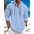 preiswerte Linen Shirts-Men's Linen Summer Beach Shirt