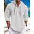 preiswerte Linen Shirts-Men's Linen Summer Beach Shirt