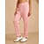 cheap Pants-Vacation Stretch Knit Pink Tapered Pants