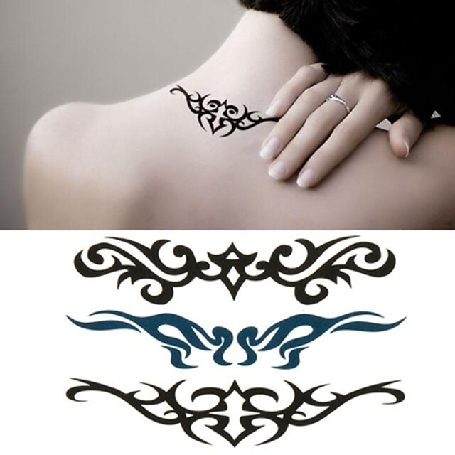  1 pcs Los tatuajes temporales Diseño especial / Desechable manos / hombro / Pierna Pegatina de transferencia de agua Tatuajes Adhesivos / Pegatina tatuaje