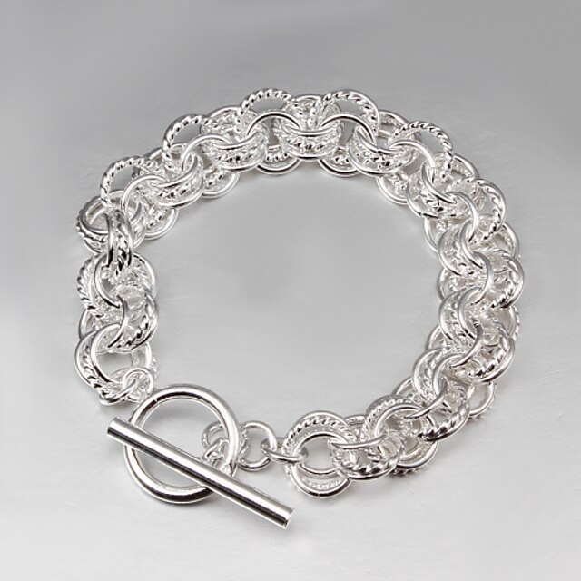  2015 productos vendedores calientes 925 vínculos de plata pulsera de plata de ley 925 brazaletes mujeres