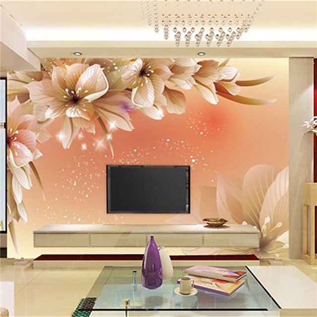  adesivo de parede de papel de parede cobrindo adesivo de impressão obrigatório tela de flor de flor